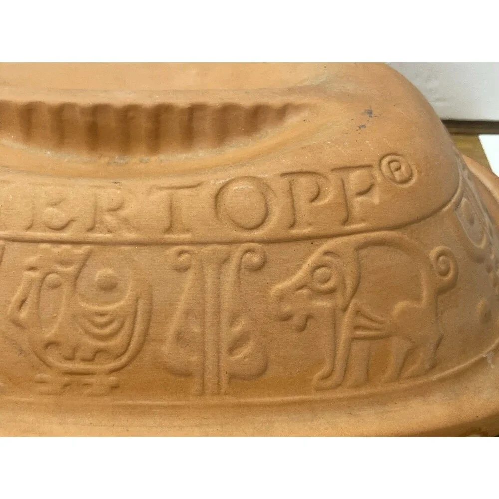 Vintage Romertopf Terra Cotta Clay Roaster Baker 111 Bax -Keramik West Germany